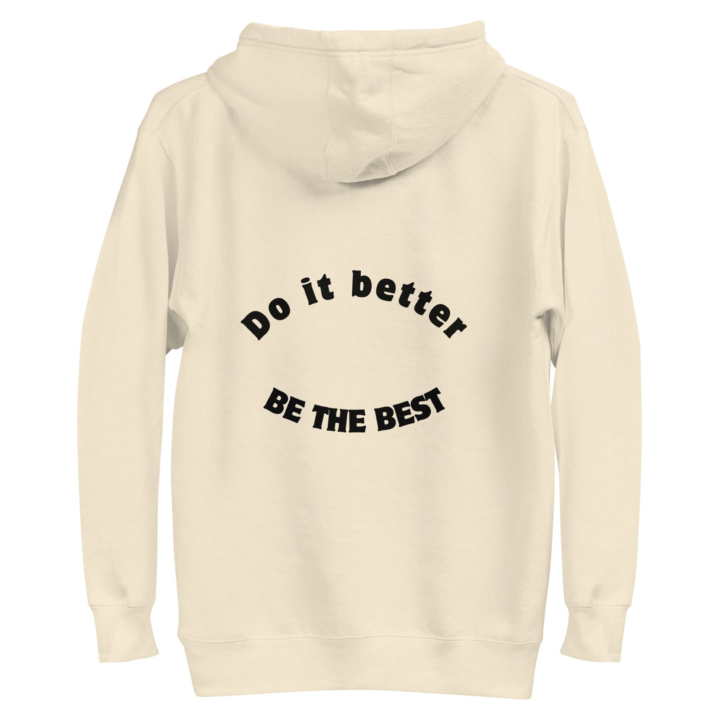 Ze_th Motivational Men Pull over Hoodie 105 (Yellow)