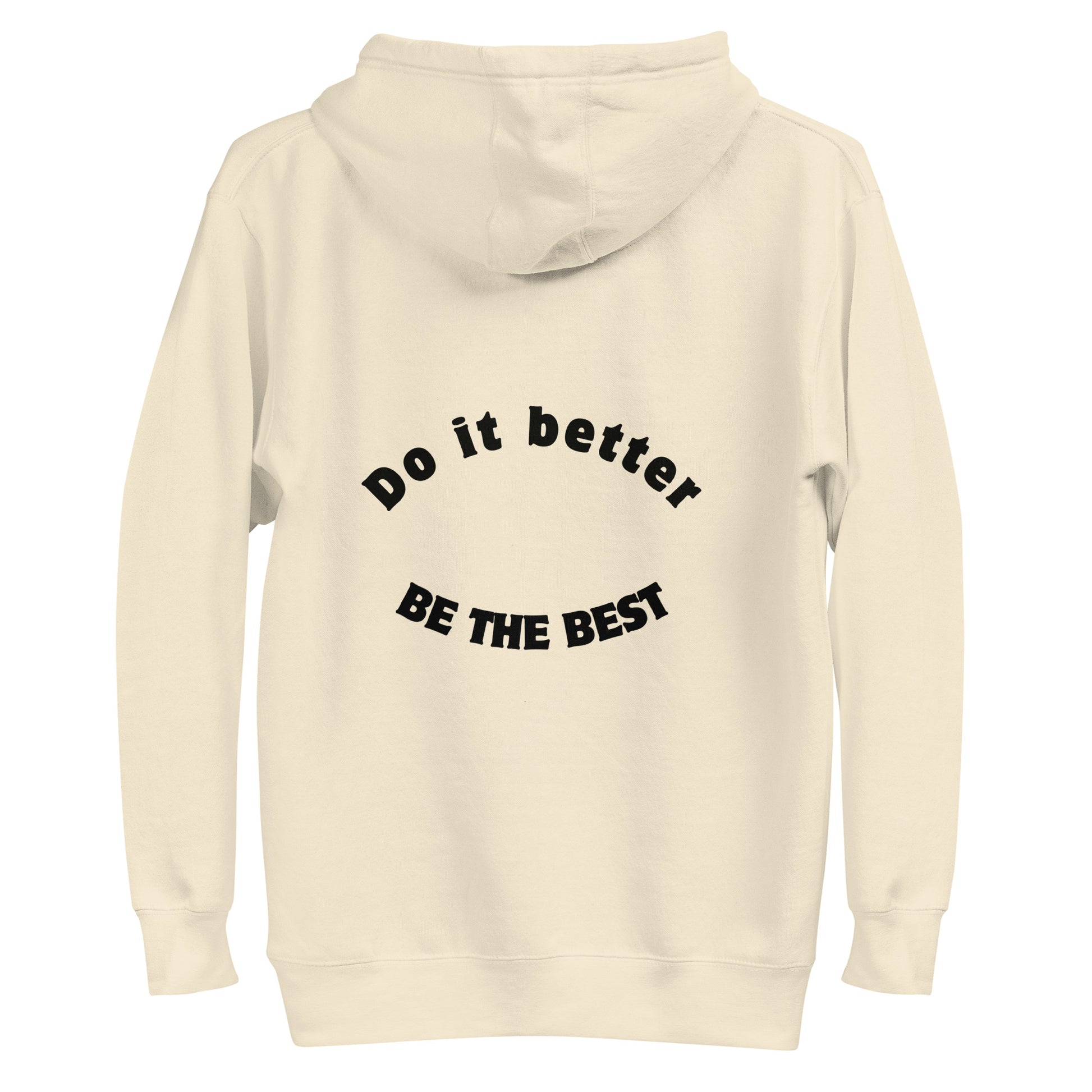 Ze_th Motivational Men Pull over Hoodie 105 (Yellow)