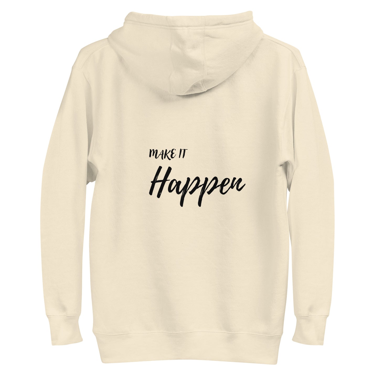 Ze_th Motivational Men Pull over Hoodie 102 (Light Cream)