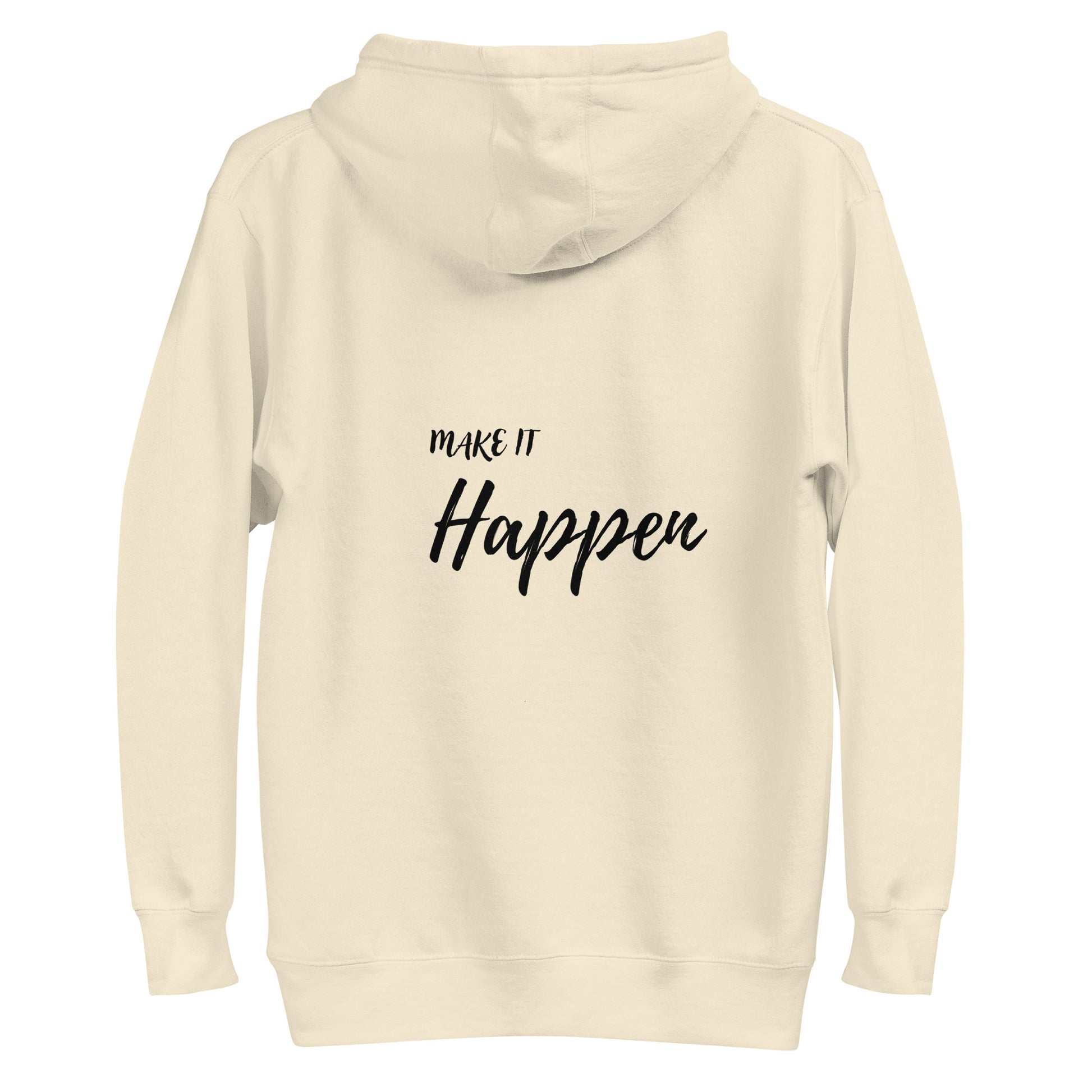 Ze_th Motivational Men Pull over Hoodie 102 (Light Cream)