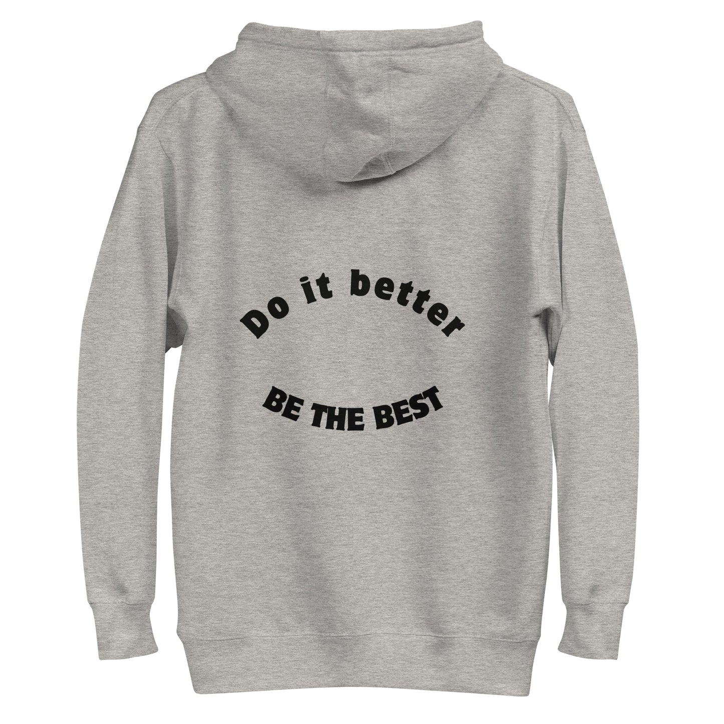 Ze_th Motivational Men Pull over Hoodie 105 (Grey)