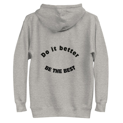 Ze_th Motivational Men Pull over Hoodie 105 (Grey)
