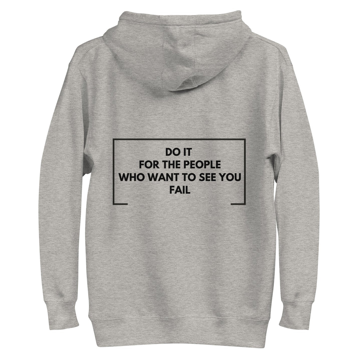 Ze_th Motivational Men Pull over Hoodie 103 (Grey)