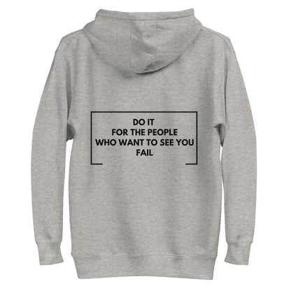 Ze_th Motivational Men Pull over Hoodie 103 (Grey)