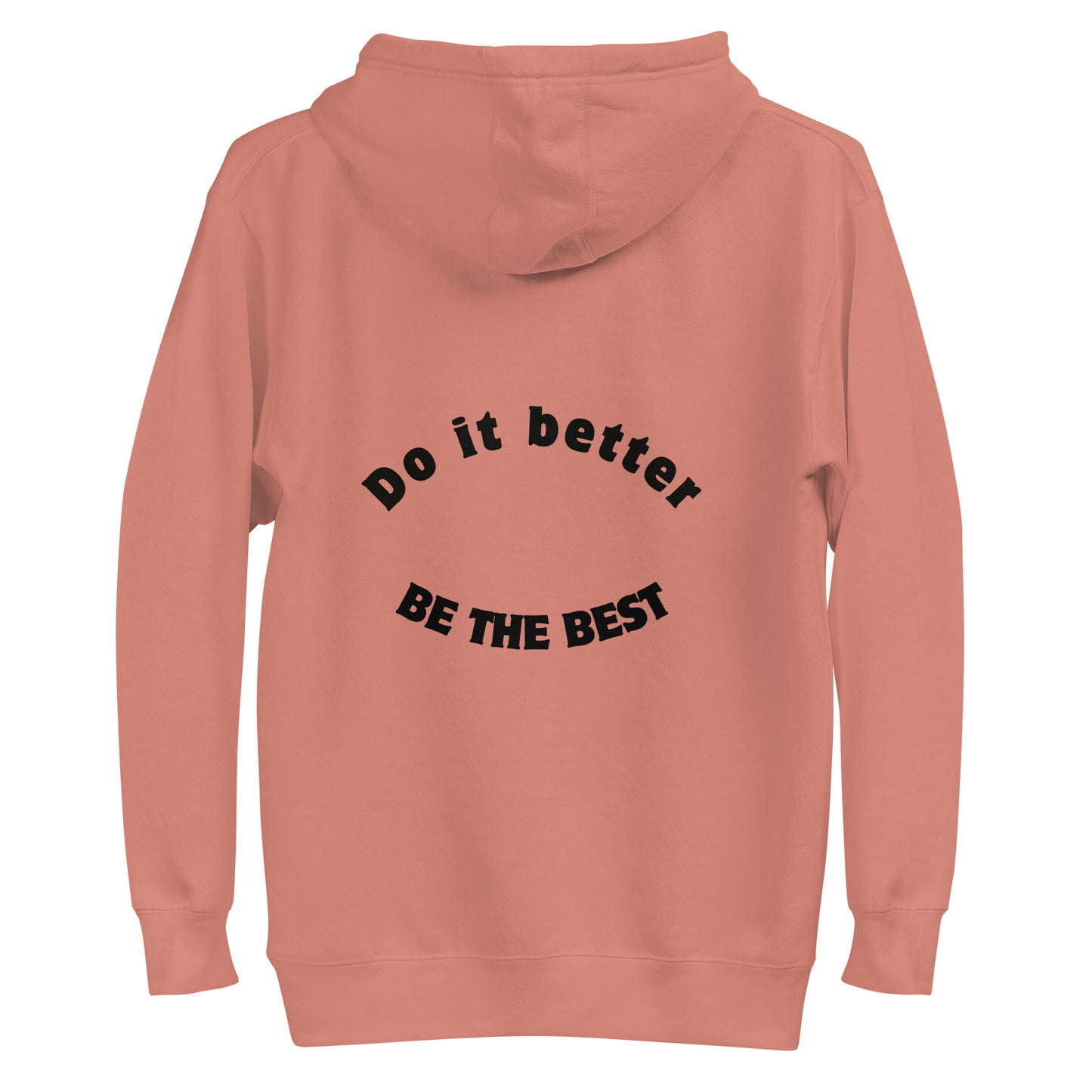 Ze_th Motivational Men Pull over Hoodie 105 (Pink)