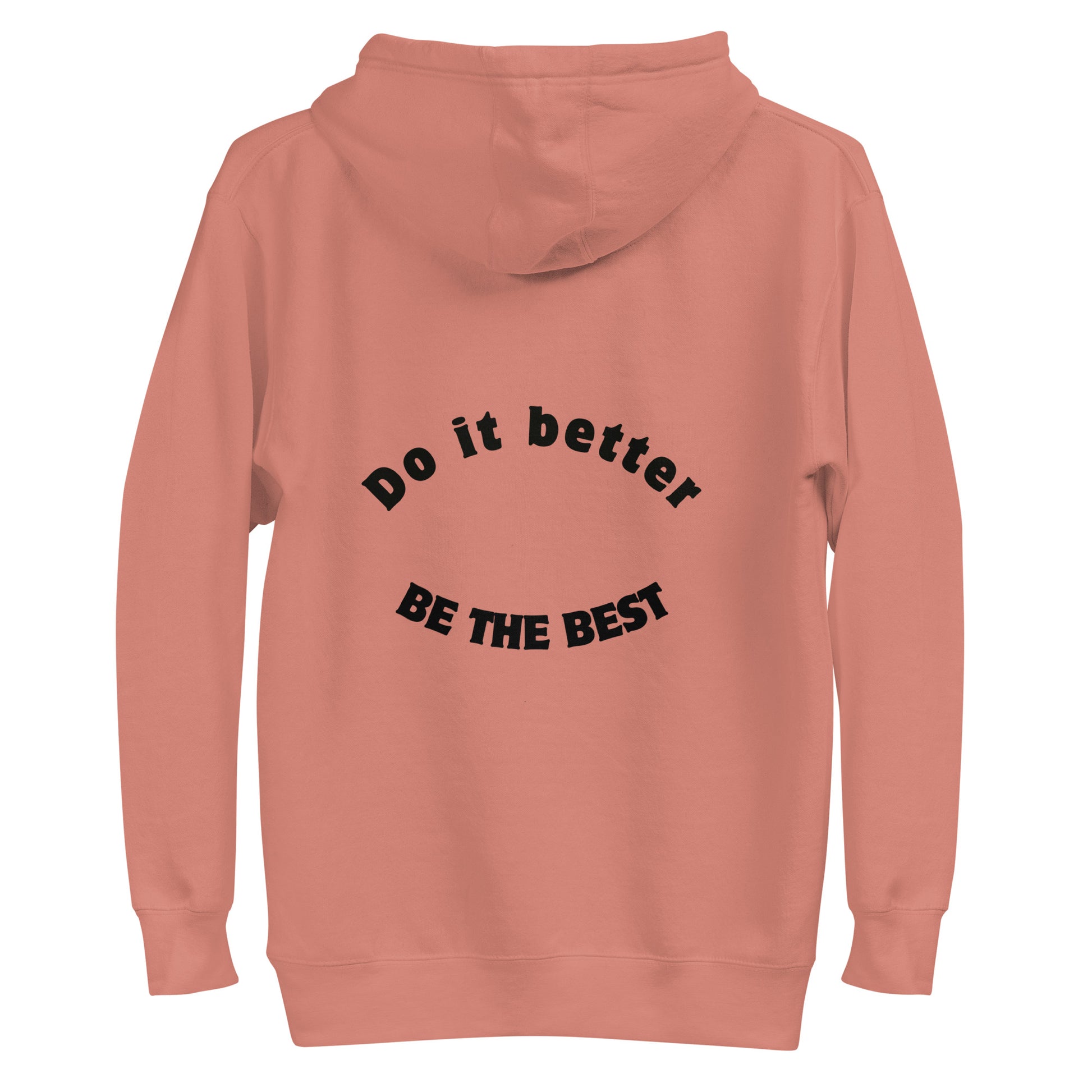 Ze_th Motivational Men Pull over Hoodie 105 (Pink)