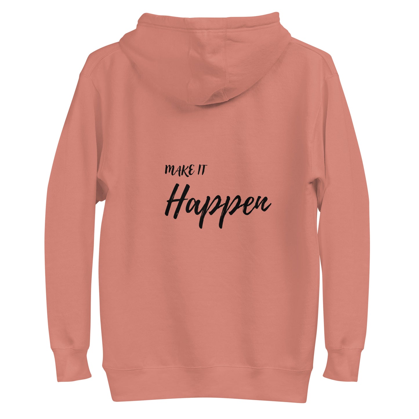 Ze_th Motivational Men Pull over Hoodie 102 (Pink)