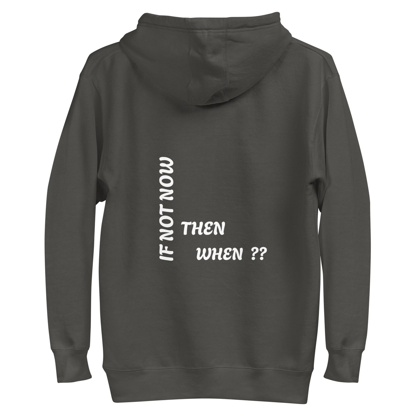 Ze_th Motivational Men Pull over Hoodie 106 (Gray)