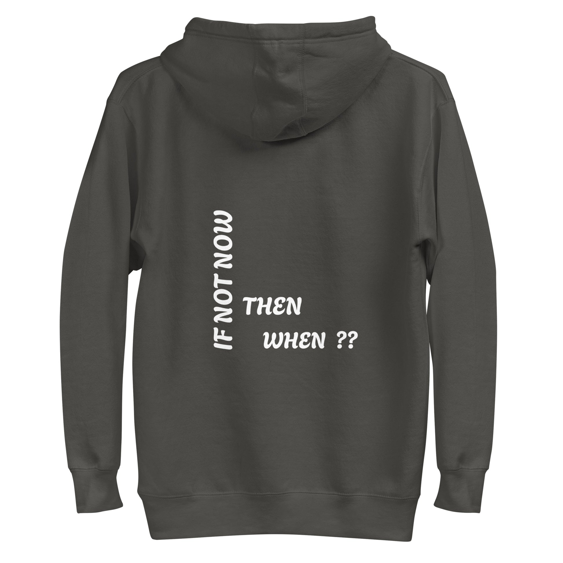 Ze_th Motivational Men Pull over Hoodie 106 (Gray)