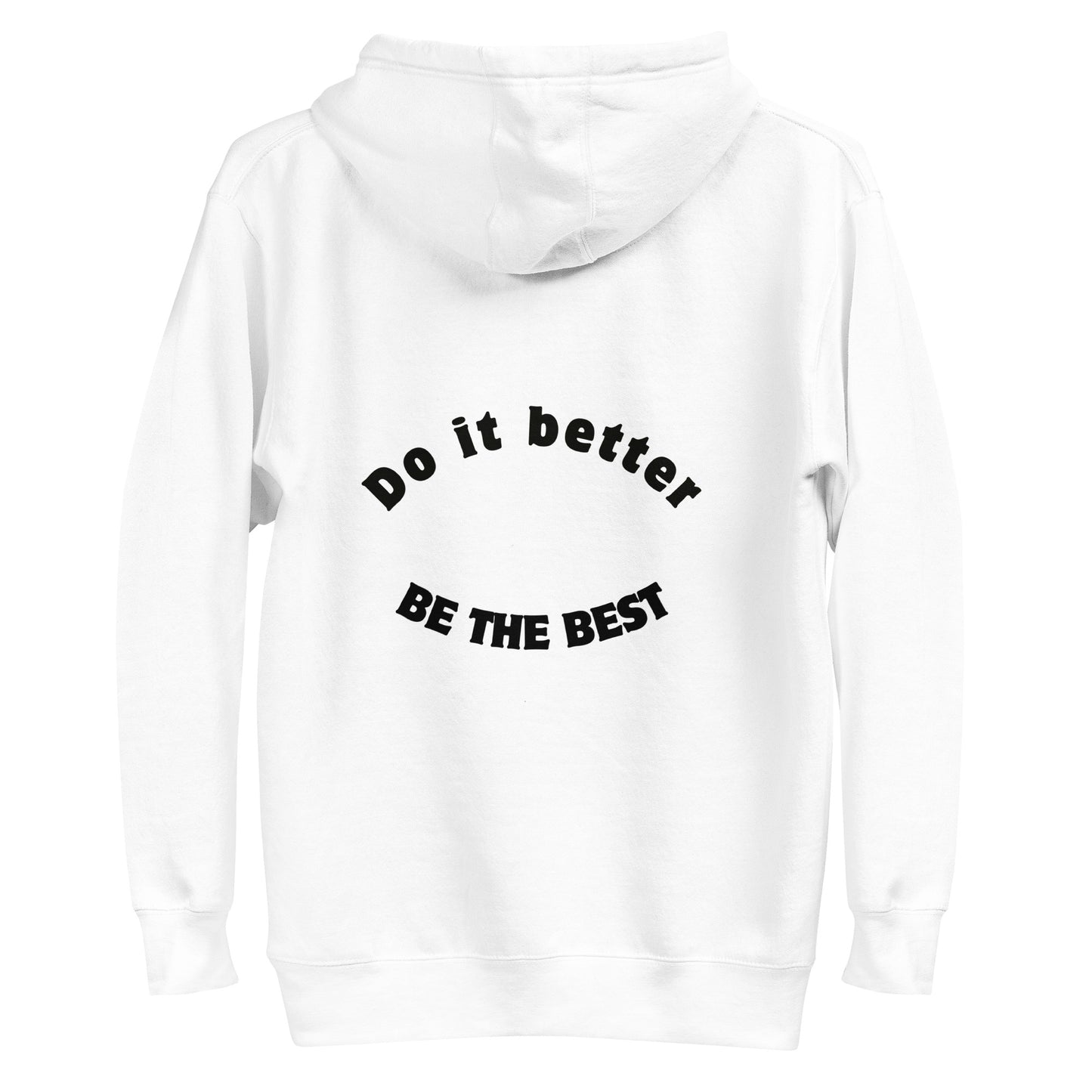 Ze_th Motivational Men Pull over Hoodie 105 (White)
