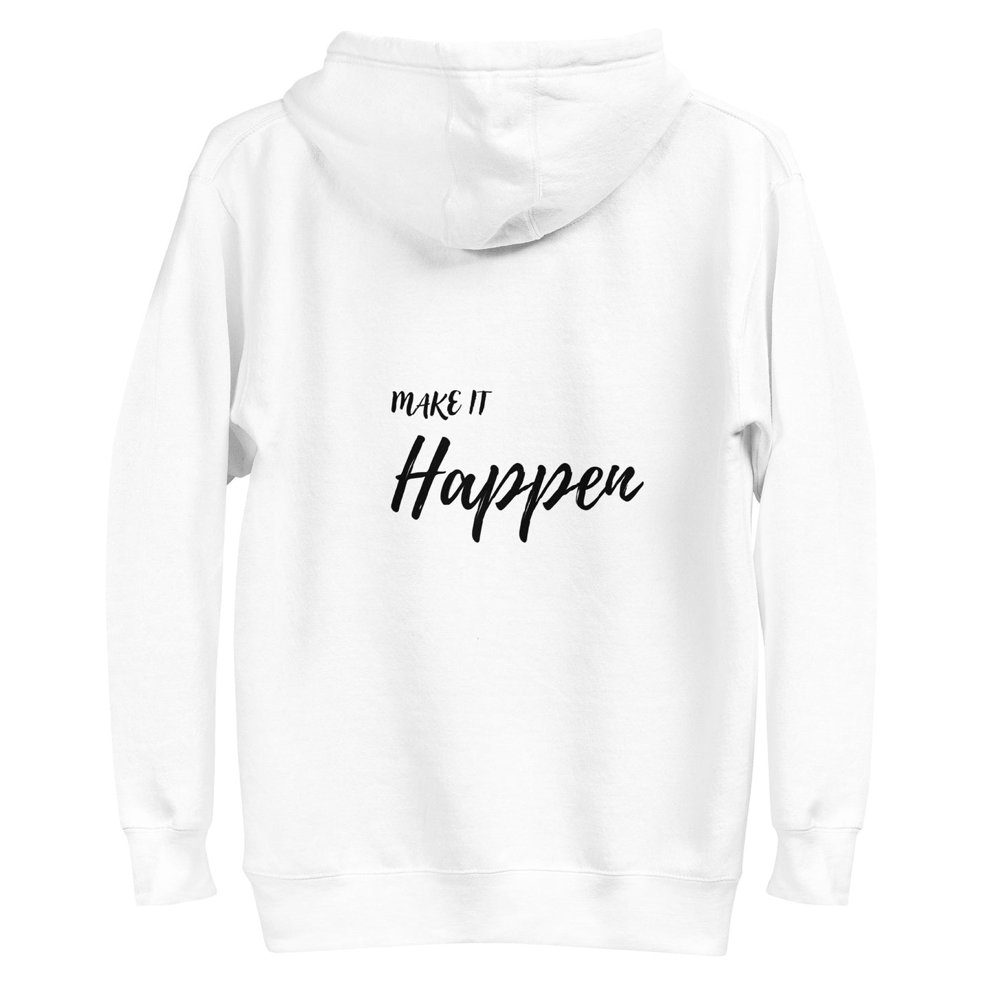 Ze_th Motivational Men Pull over Hoodie 102 (White)