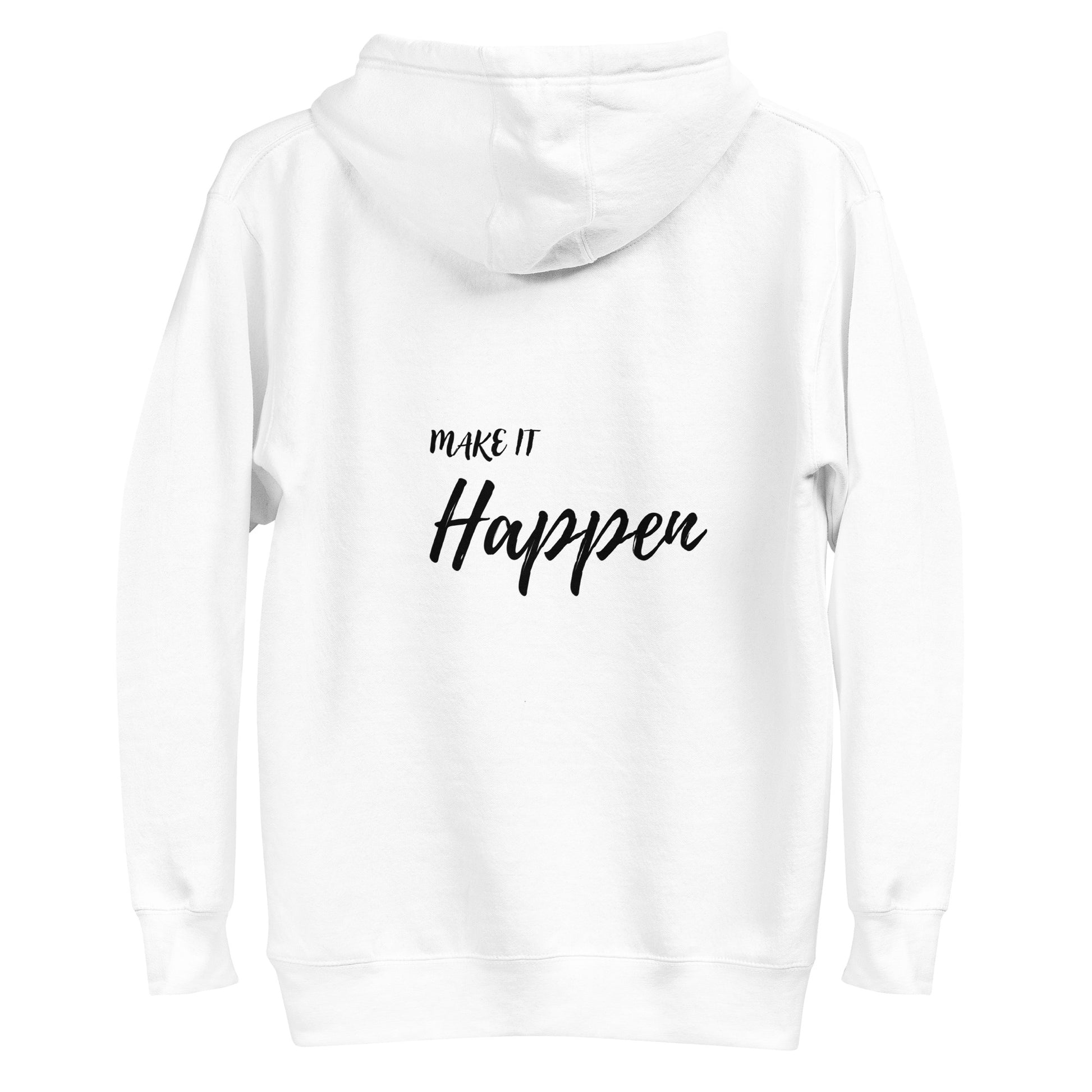 Ze_th Motivational Men Pull over Hoodie 102 (White)