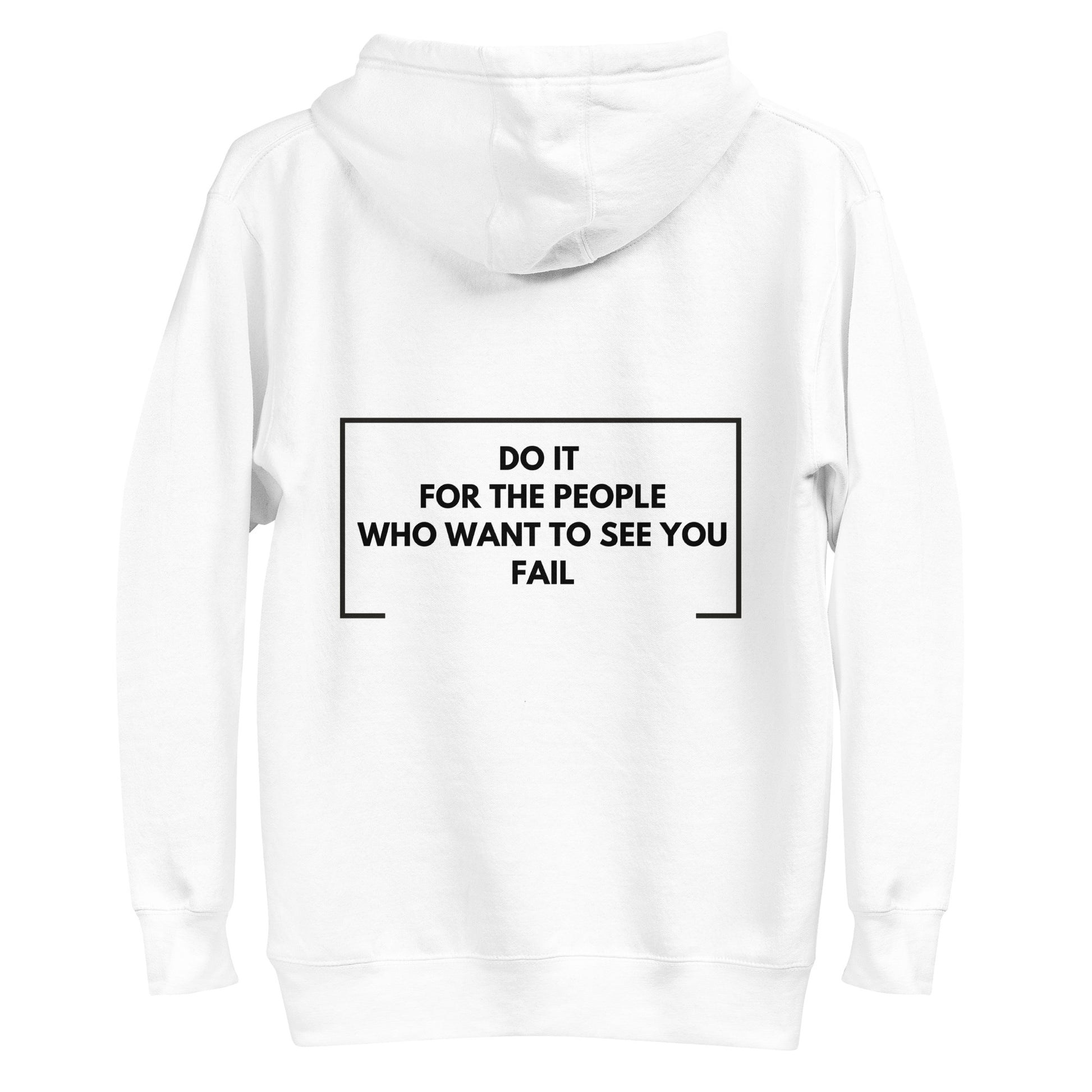 Ze_th Motivational Men Pull over Hoodie 103 (White)