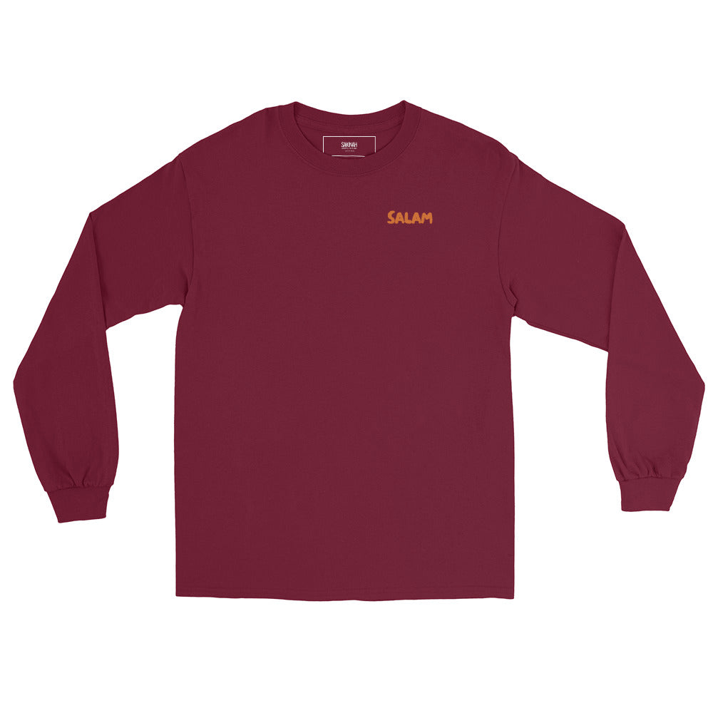 Im_in Islamic Men Long Sleeve Shirt 104 (Dark Red)