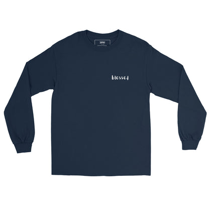 Im_in Islamic Men Long Sleeve Shirt 100 (Dark Blue)