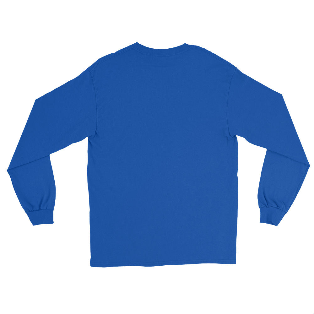 Lo_go Men’s Long Sleeve Dress Shirt – Premium Cotton Blend (Blue)
